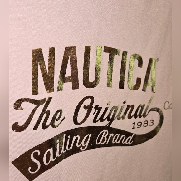 Nautica Women's M Gold Foil Tee NEW - Picture 12 of 14